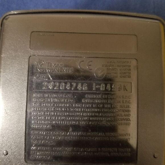 Texas Instruments TI 86 Black Graphing Calculator - Picture 4 of 8